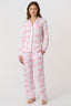 Doily Beaux Long Sleeve Polo Pajamas