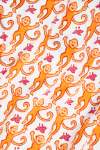 Monkey Long Sleeve Polo Pajamas