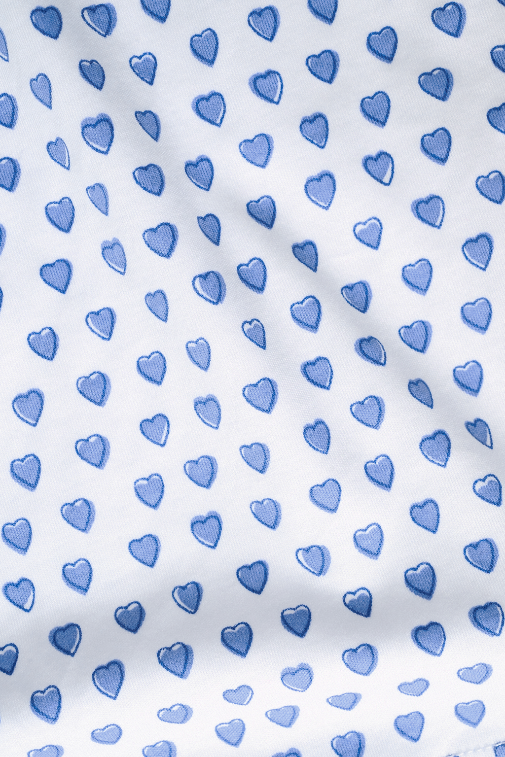 Hearts Long Sleeve Polo Pajamas