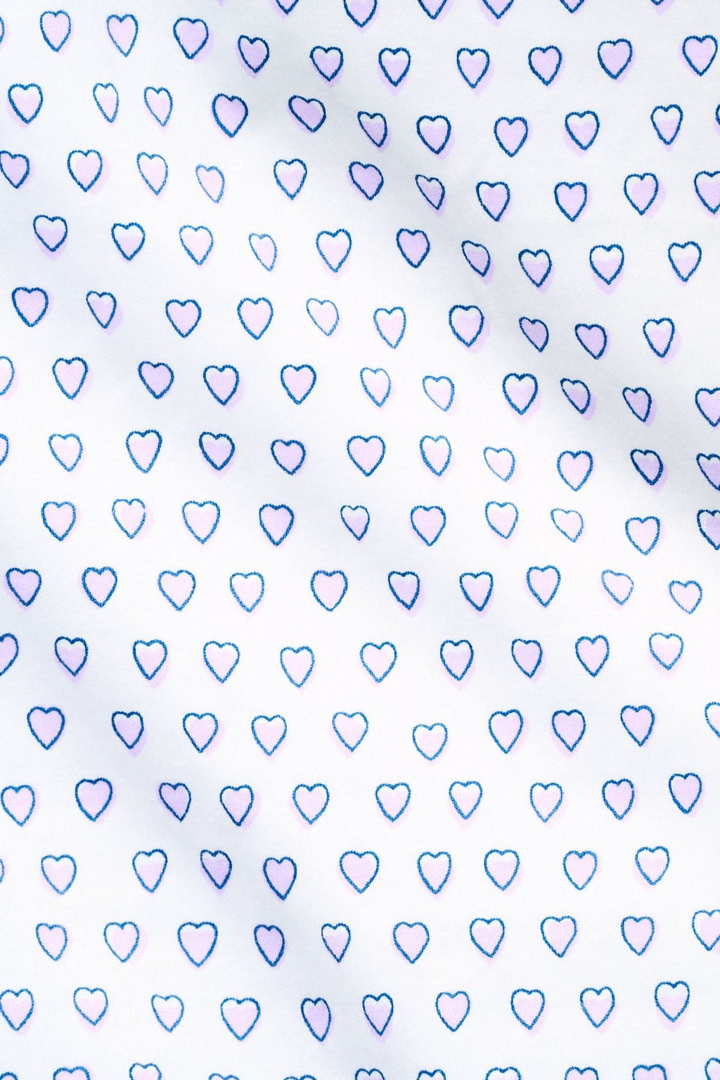 Hearts Long Sleeve Polo Pajamas