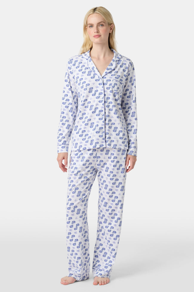 Moby Long Sleeve Polo Pajamas Hover Image