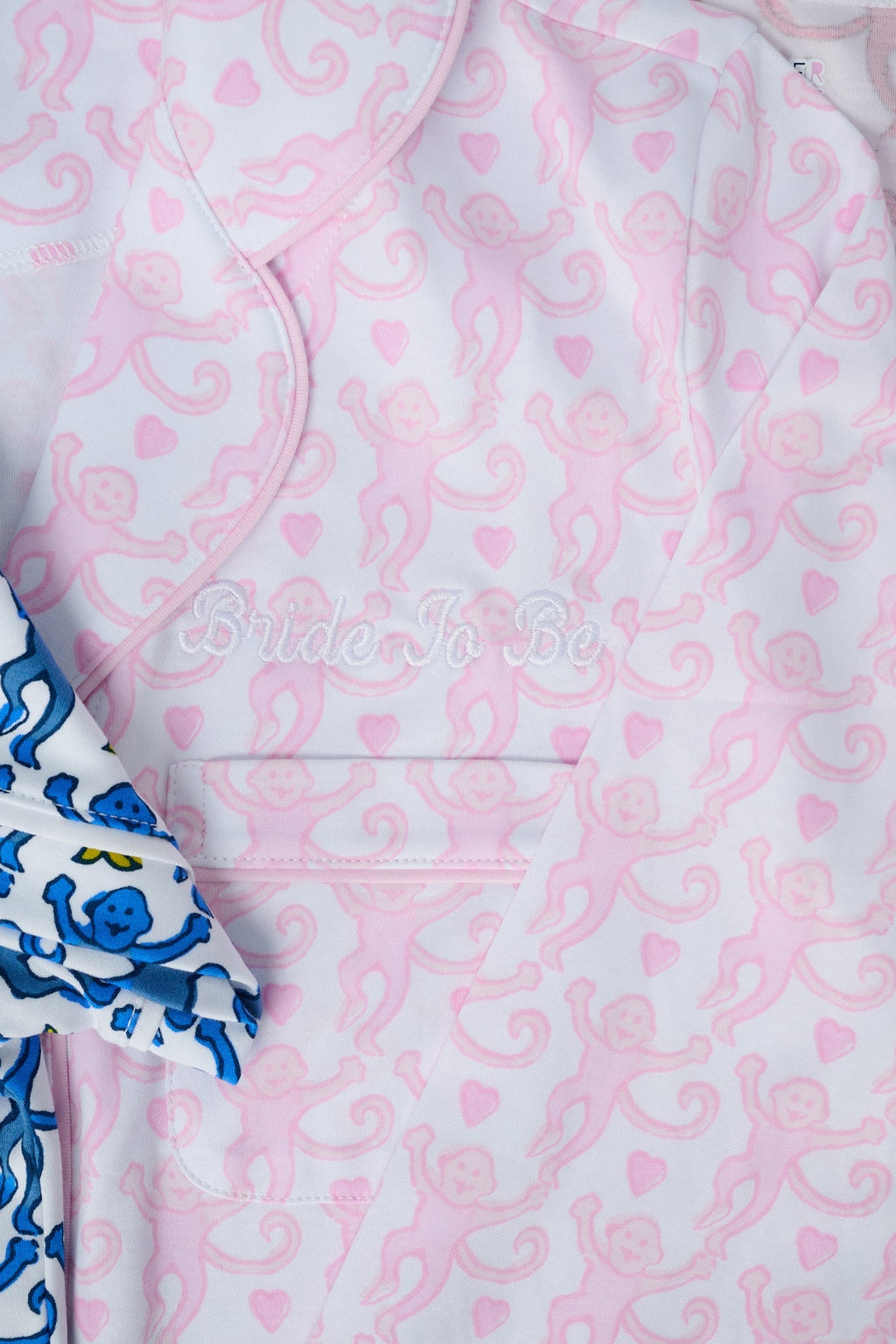 Lovely Monkey Long Sleeve Polo Pajamas
