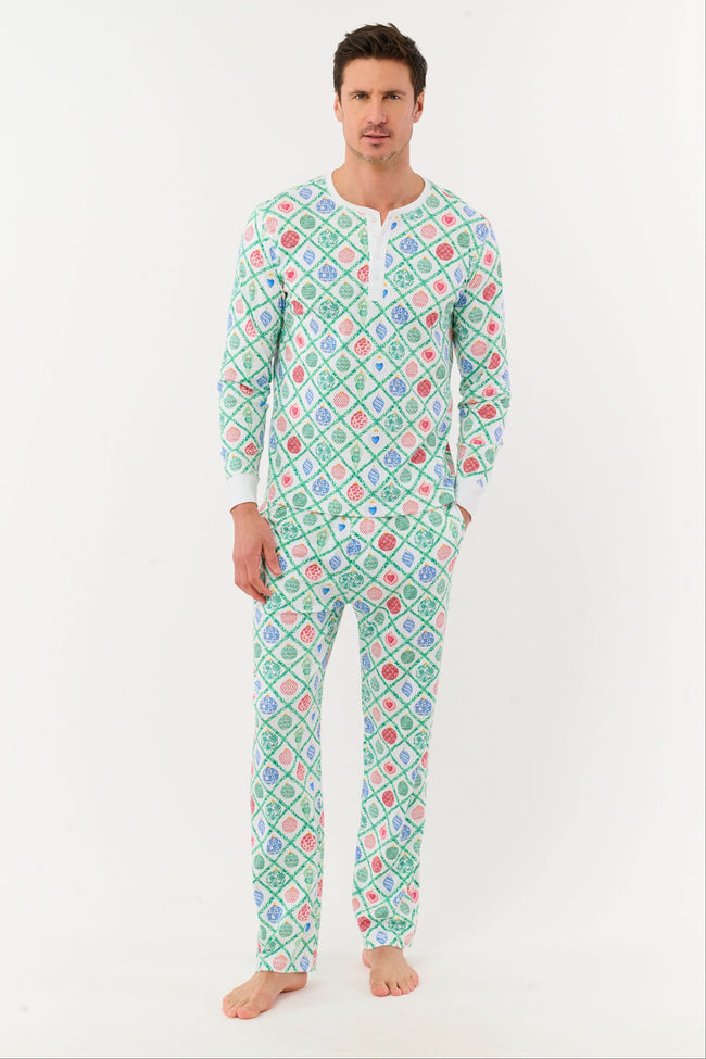 Mens Ornament Trellis Spencer Pajamas Hover Image