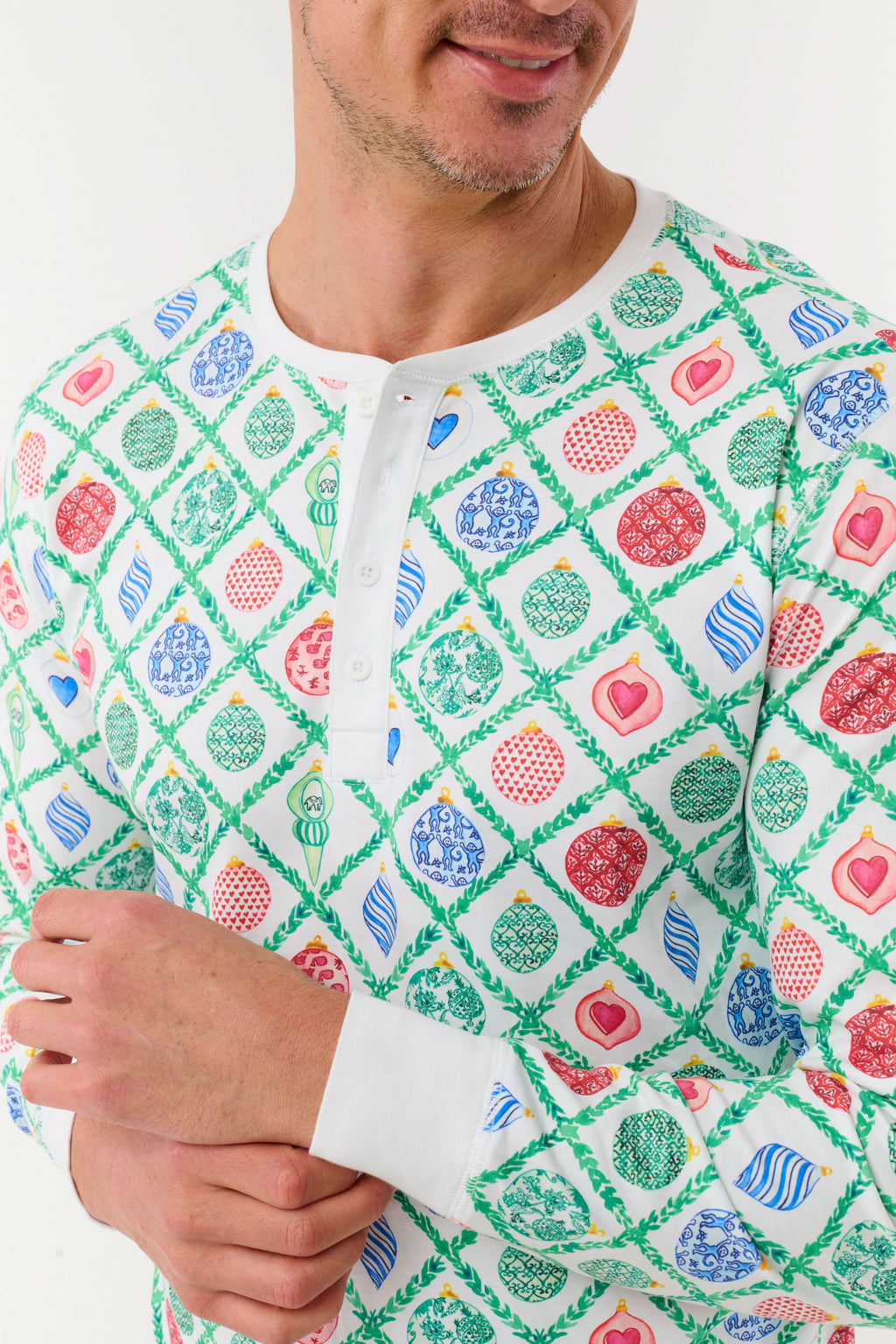 Mens Ornament Trellis Spencer Pajamas
