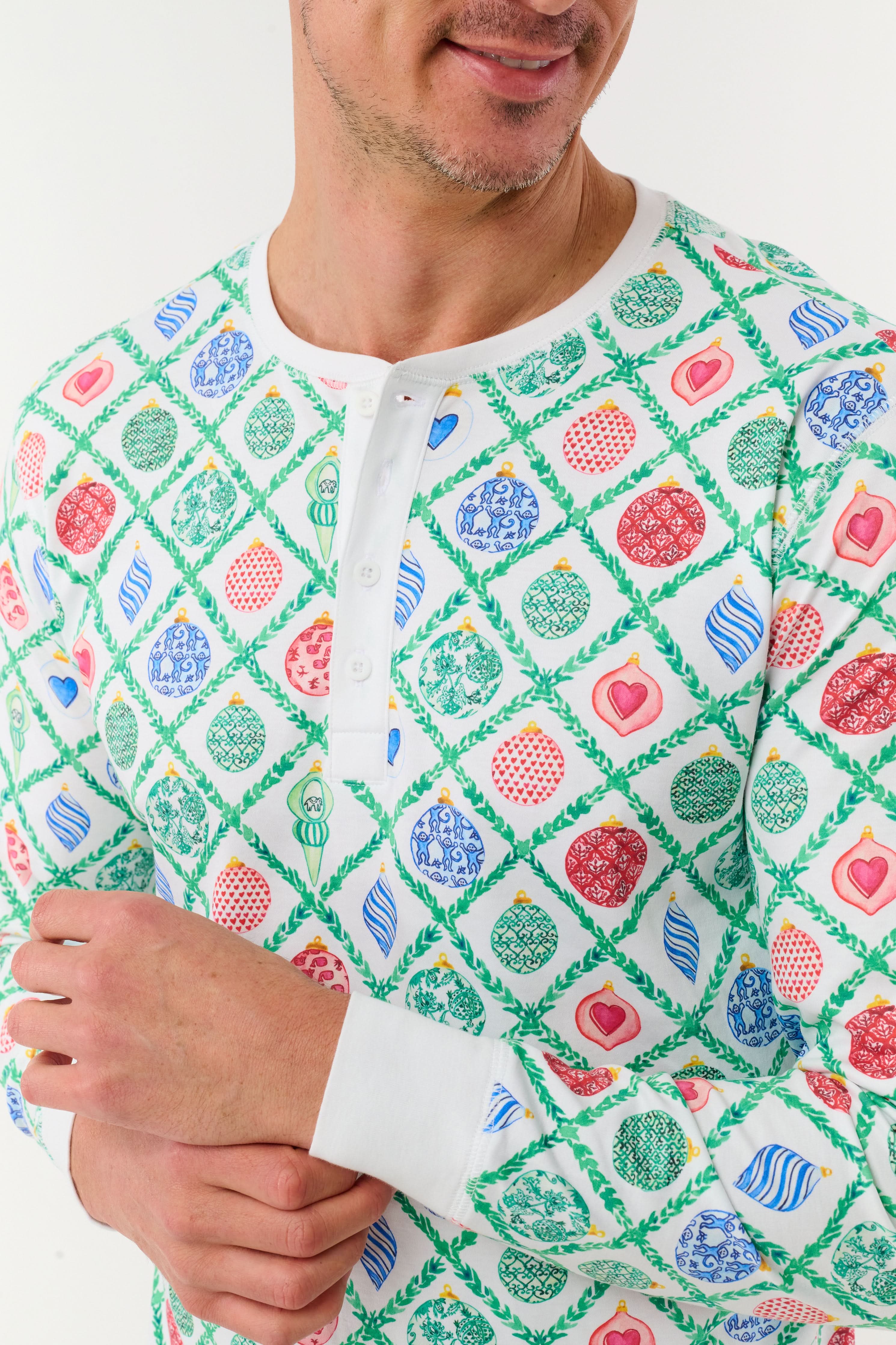 Mens Ornament Trellis Spencer Pajamas