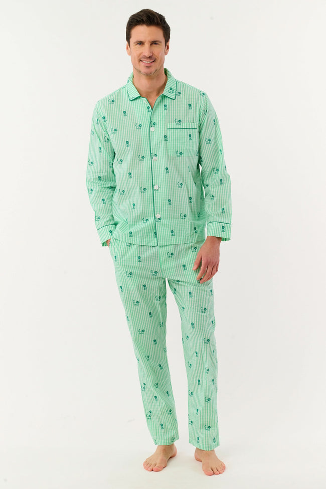 Mens Leo Gingham Loungewear Hover Image