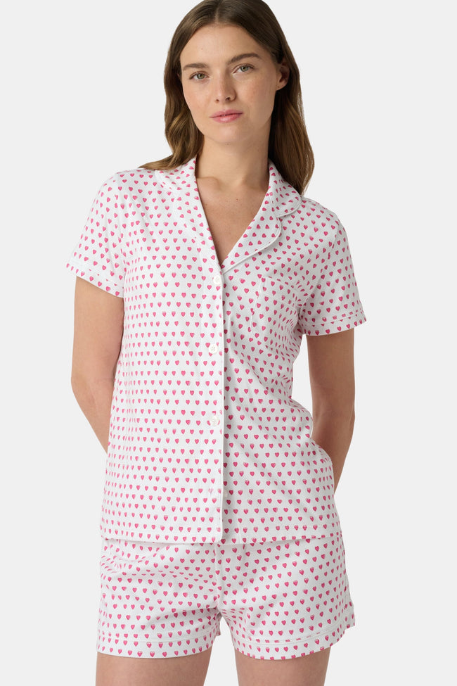 Hearts Polo Pajamas Hover Image